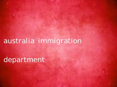 australia immigration department