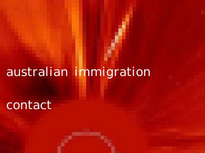 australian immigration contact