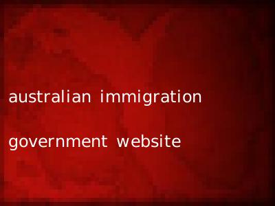 australian immigration government website