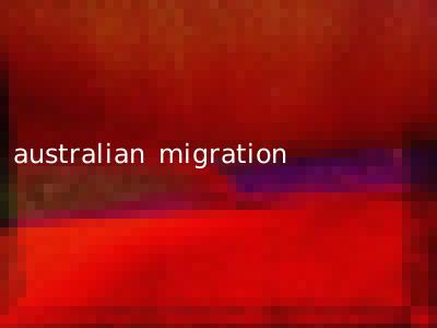 australian migration
