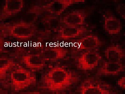 australian residency