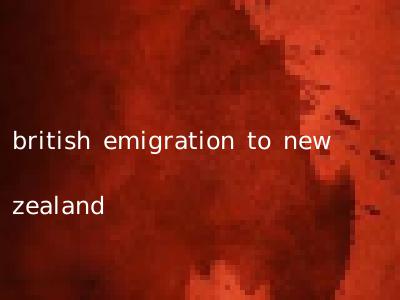 british emigration to new zealand