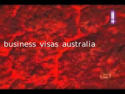 business visas australia
