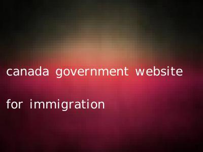 canada government website for immigration