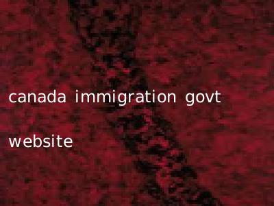 canada immigration govt website