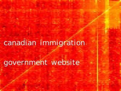 canadian immigration government website