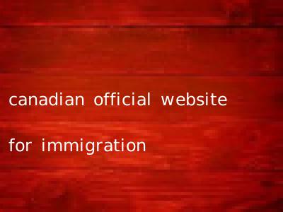 canadian official website for immigration