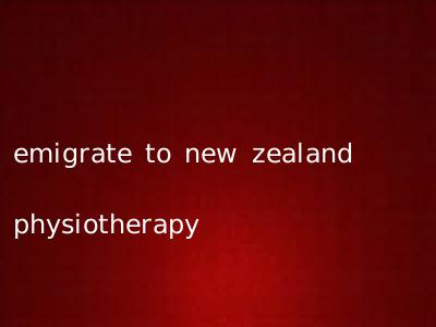 emigrate to new zealand physiotherapy
