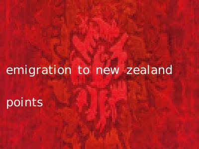 emigration to new zealand points
