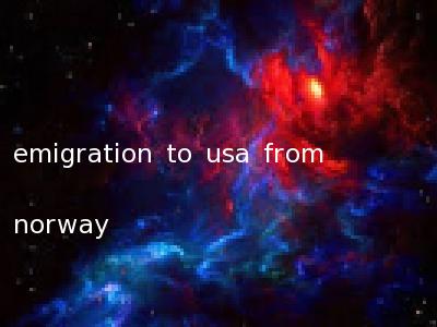 emigration to usa from norway