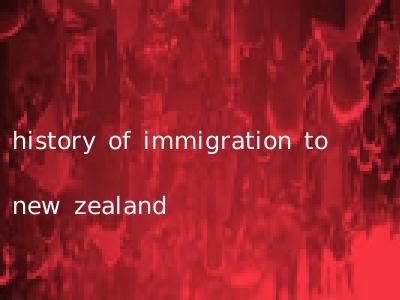 history of immigration to new zealand