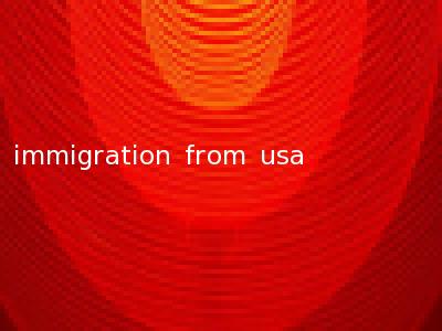 immigration from usa