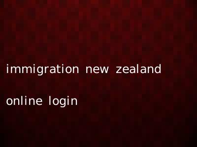 immigration new zealand online login