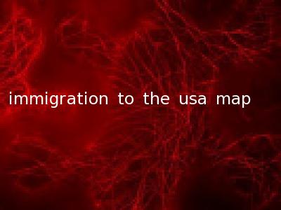 immigration to the usa map