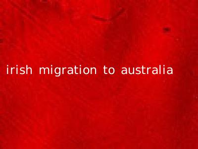 irish migration to australia