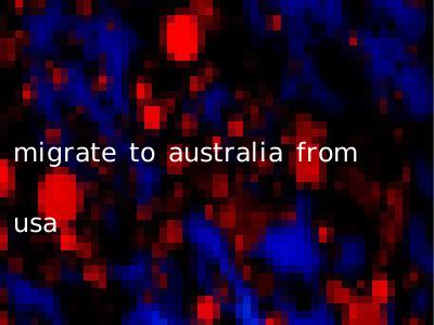 migrate to australia from usa