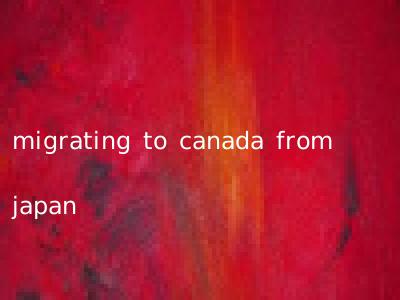 migrating to canada from japan