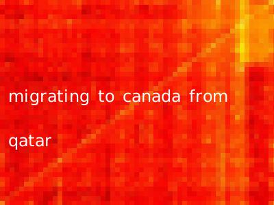 migrating to canada from qatar