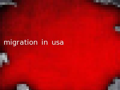 migration in usa