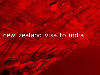 new zealand visa to india