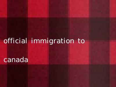 official immigration to canada