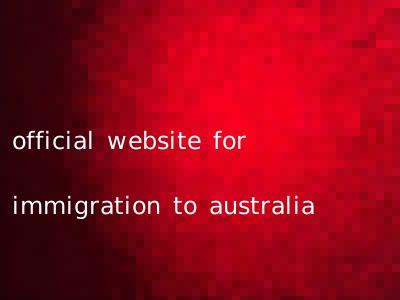 official website for immigration to australia