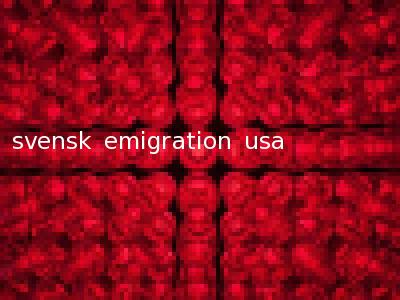 svensk emigration usa