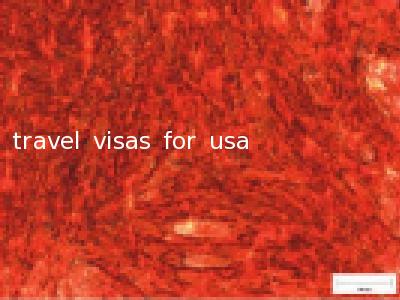 travel visas for usa