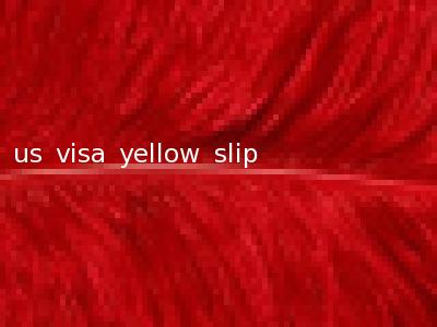 us visa yellow slip