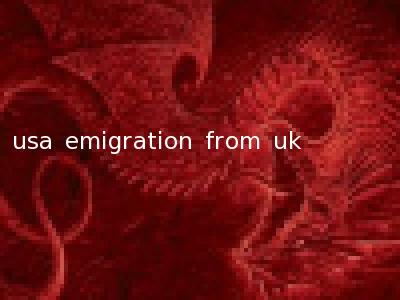 usa emigration from uk