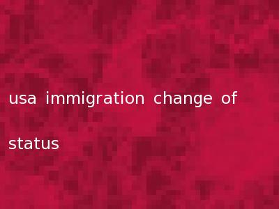 usa immigration change of status