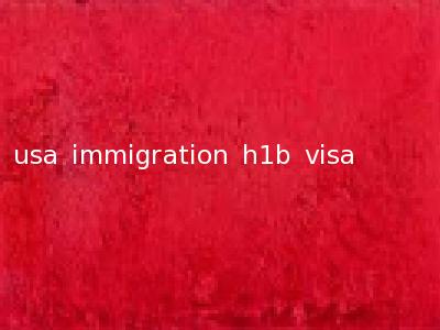 usa immigration h1b visa
