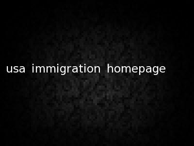 usa immigration homepage