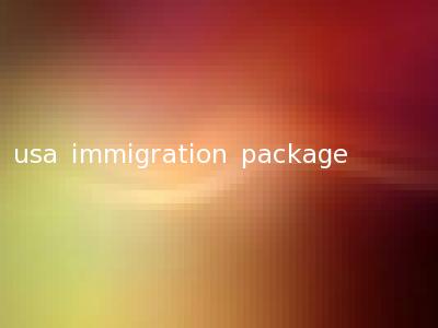 usa immigration package