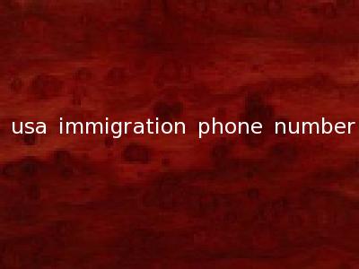 usa immigration phone number