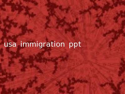 usa immigration ppt