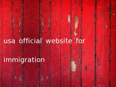 usa official website for immigration