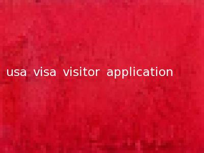 usa visa visitor application