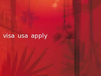 visa usa apply