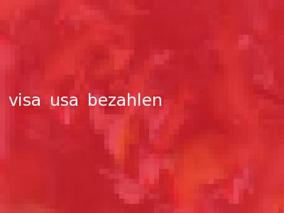 visa usa bezahlen
