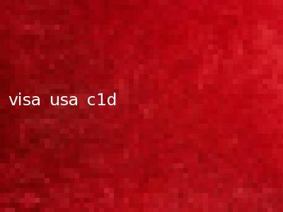 visa usa c1d