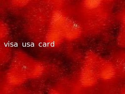 visa usa card