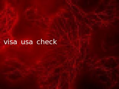 visa usa check