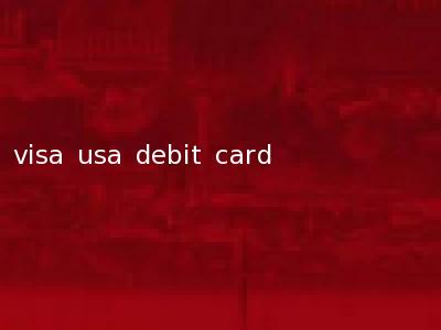 visa usa debit card
