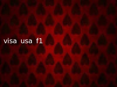 visa usa f1