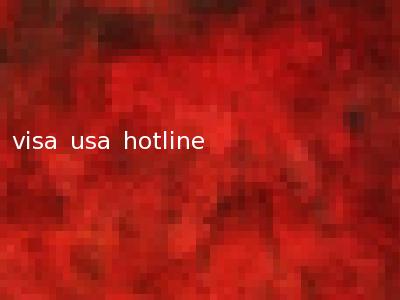 visa usa hotline