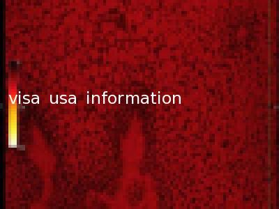 visa usa information