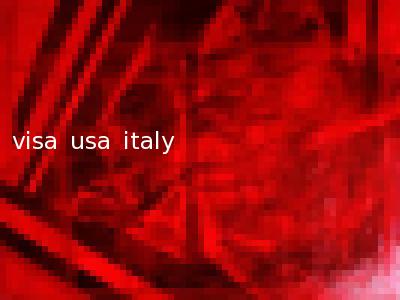 visa usa italy