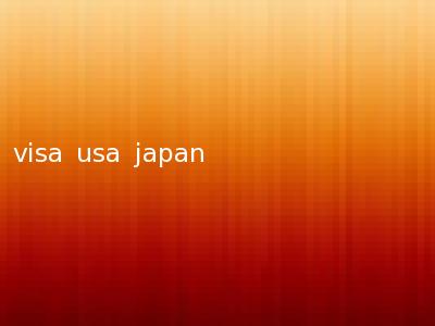 visa usa japan