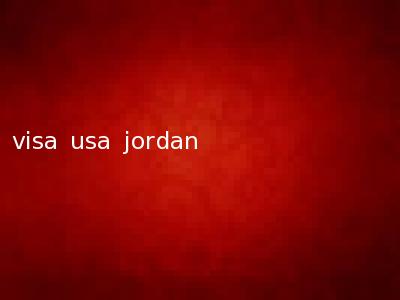 visa usa jordan